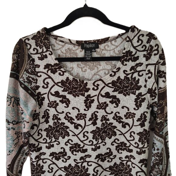 Papillon Boho SWEATER BUNDLE Women's Large Tunic & Knee Length Sheath Stretchy - Picture 4 of 9